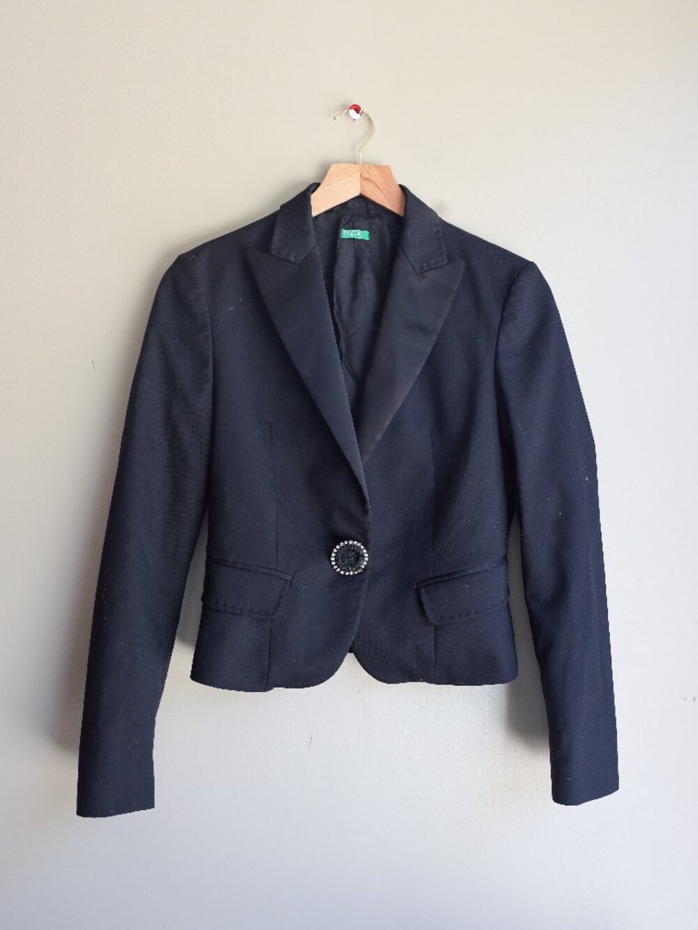 Vintage United Colors of Benetton Italian Tuxedo Blazer